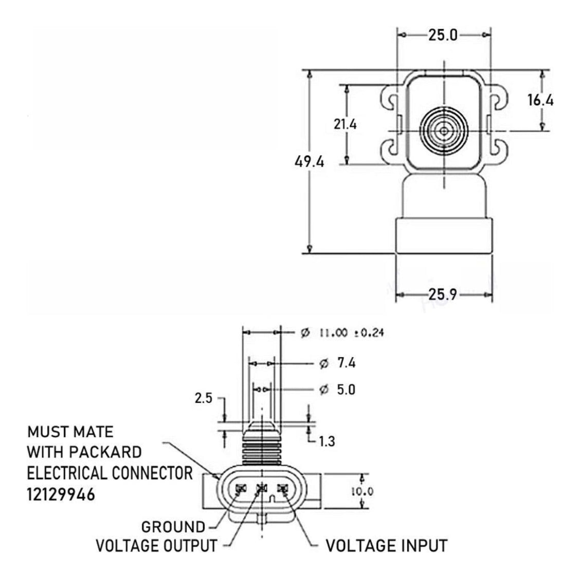 Sensor Map, Gmc, Chevrolet, Buick, Cadillac, Isuzu, 16187556