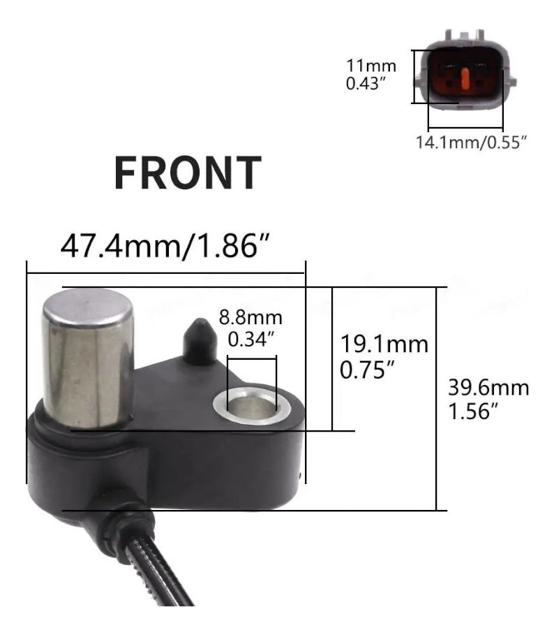 Sensor Abs Para Mazda 323, Delantera Derecha B25d-43-70xg