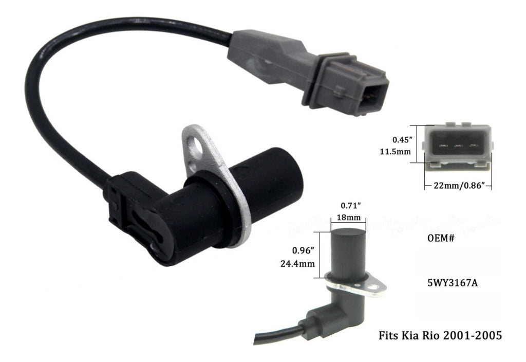 Sensor De Cigüeñal Para Kia Rio Base Sedan 20012005 5wy3167a