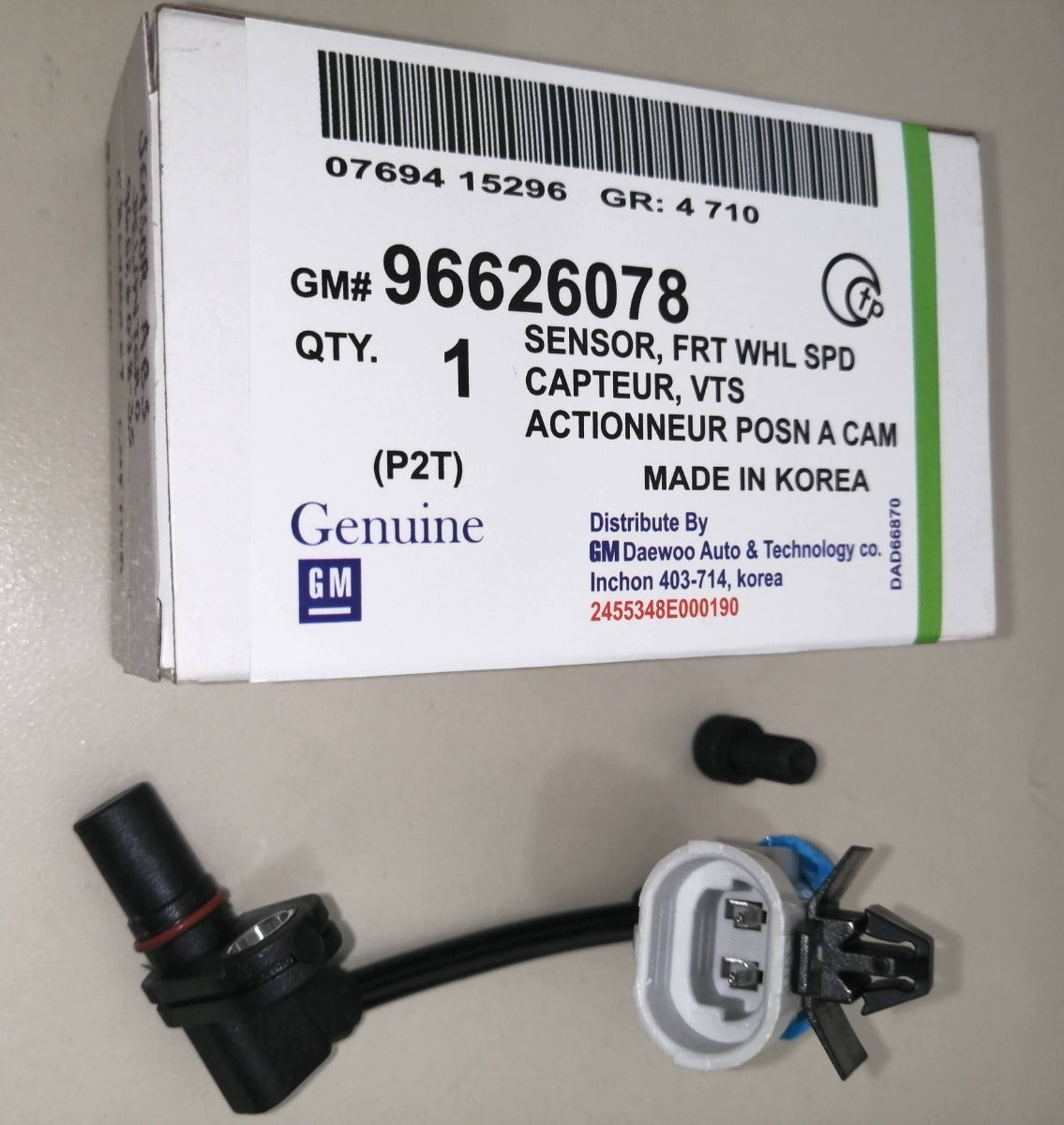 Sensor Abs De Chevrolet Captiva Rueda Delantera Original Gm