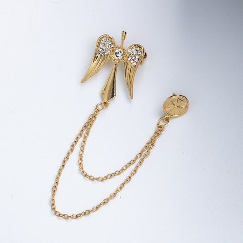 Broche Con Alas En Ángulo, Traje, Pin De Solapa, Ramillete