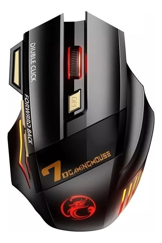 Mouse Inalámbrico Recargable Bluetooth Gaming Portátil Y Pc