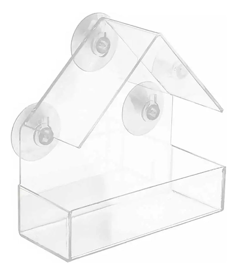 Alimentador De Aves De Ventana Transparente, Casa De Pájaros